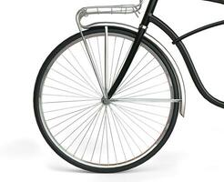 Front Wheel of Vintage Bicycle photo