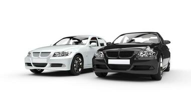 Black And White Cars photo
