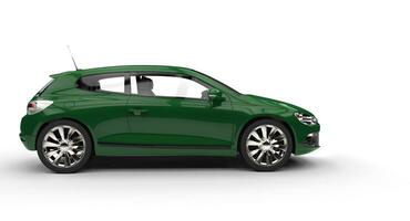 Green Family Car - Side View photo