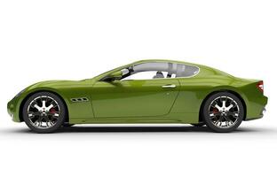 Metallic Green Modern Fast Car photo