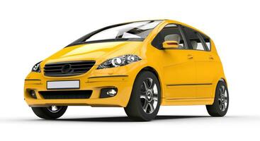 Yellow Compact Car photo
