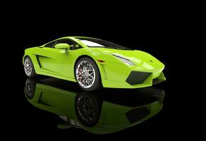 Bright Green Supercar photo