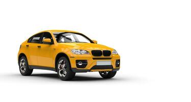 Yellow Modern SUV photo