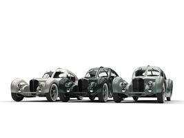 Three Vintage Cars in a Row photo