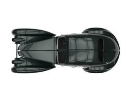 Black Vintage Concept Car - Top View photo