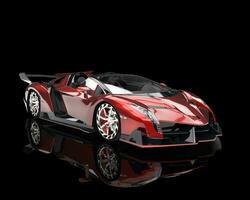 Supercar - red pearlescent paint photo