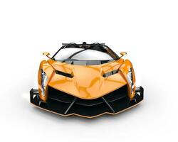 Orange race supercar - studio lighting photo