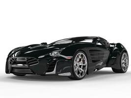 Black supercar - studio shot photo