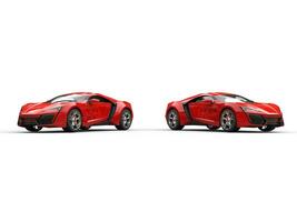 Two red sportscars photo