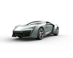 Metallic paint sports car on white background photo