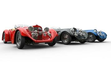 Vintage cars - studio shot photo