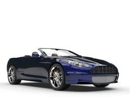 Convertible sports car - Black and Blue Pearlescent Paint photo