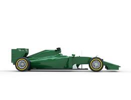 Dark Green Formula One Car - Side View photo