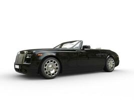 Black luxury car - isolated on white background photo