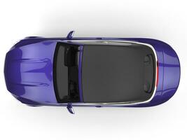 Purple car - top view photo