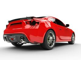 Generic red sports car - rear view photo