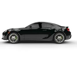 Generic black sports car - side view photo