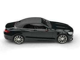 Modern black business car - side top view photo