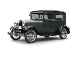 Slate grey great 1920 vintage car - 3D Render photo