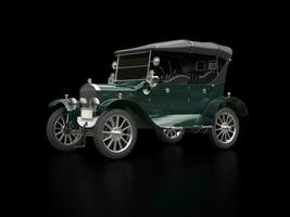 Cool dark green oldtimer car photo