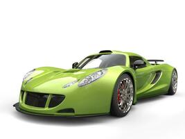 Mad green supercar photo