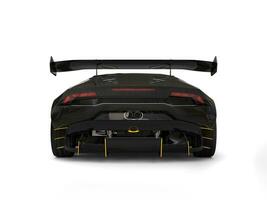 Cool black really fast racing car - back view photo