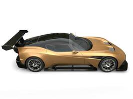 Black and gold modern sports car - side view photo