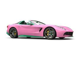 Candy colored sports car photo