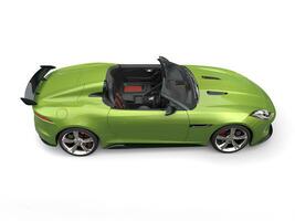 metálico verde increíble lujo convertible Deportes coche foto