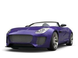 Shiny purple modern sports car photo