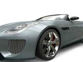 Awesome modern convertible sports car - beauty closeup shot photo