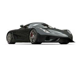 Dark gray ultra supercar photo