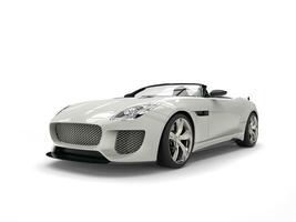 Ghost white modern cabriolet sports car photo