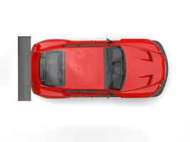 escarlata rojo moderno súper Deportes coche - parte superior abajo ver foto