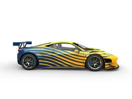 Awesome sports car with exotic paint job photo