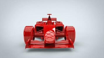 Fire and rage red - formula racing car photo