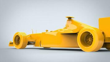 Sun yellow - formula racing car photo