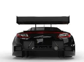 Black concept sports car - back view photo