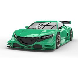 Modern super sports car concept - eucalyptus paintjob photo