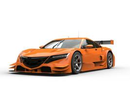 Flame orange modern super sports car photo