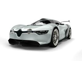 Super sports car - metallic silver photo