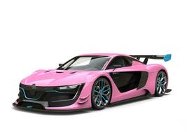 Super race car - fuschia and soft blue color scheme photo