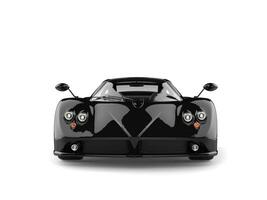 Striking black concept sports car - front view photo