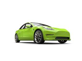 Mad green electric business car photo