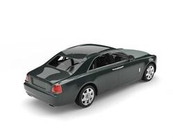 Dark grey metallic modern luxury car - back view photo