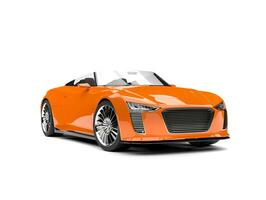 Pumpkin ornage modern cabriolet super sports car photo