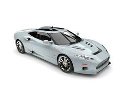 Air light blue modern super sports car - studio shot photo