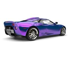 Shimmering purple luxury super sports car photo