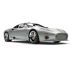 Super race car - silver coated - beauty shot photo