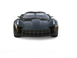 New black modern concept sports car - front view photo